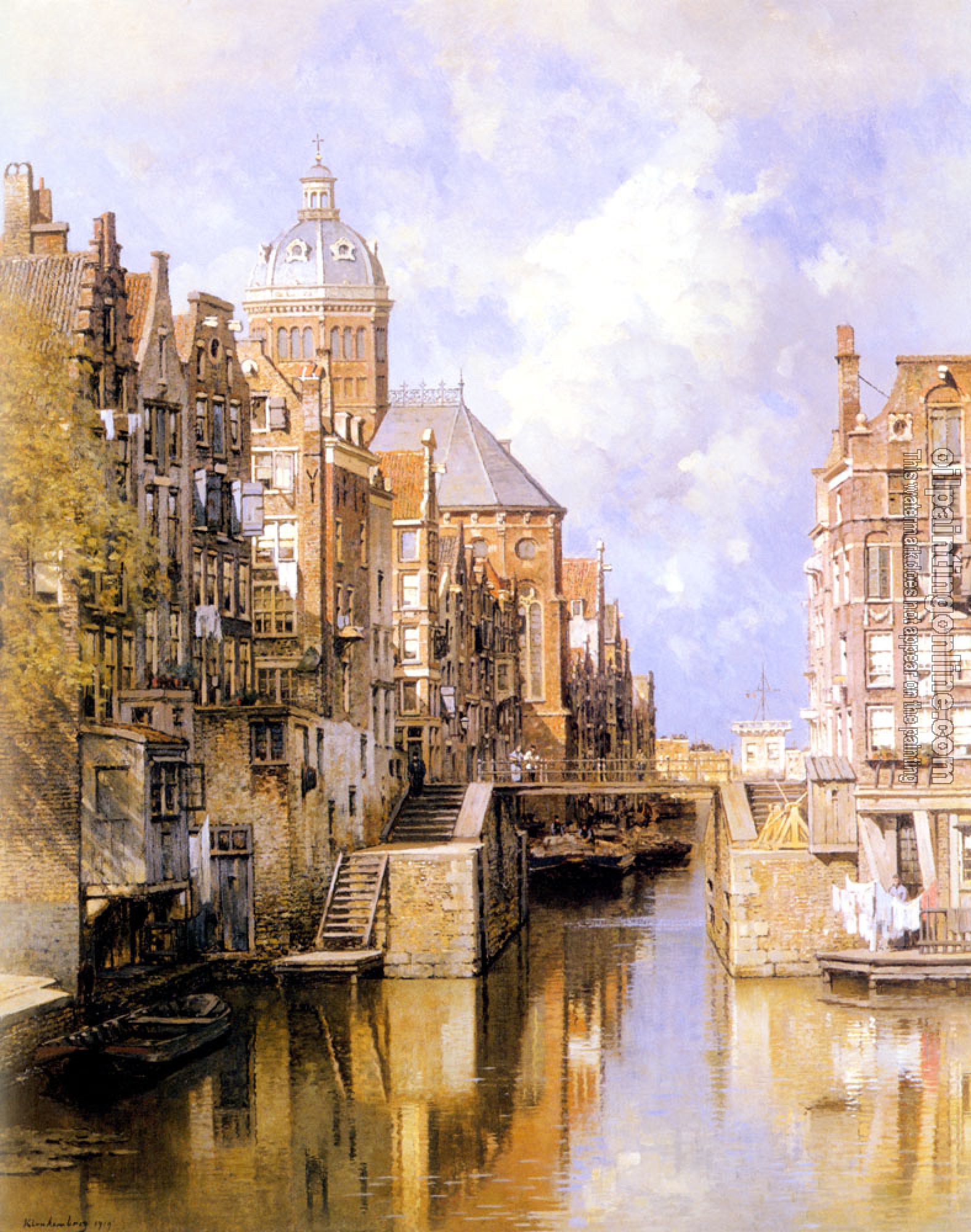 Johannes Christiaan Karel Klinkenberg - The Oudezijdsvoorburgwal Amsterdam